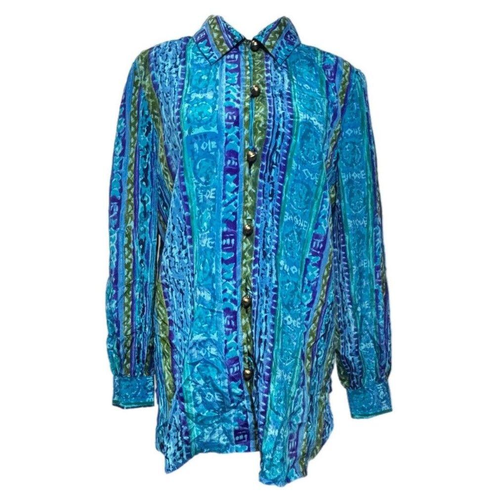 Schrader vintage 90s button-down blouse Women’s Size 10
